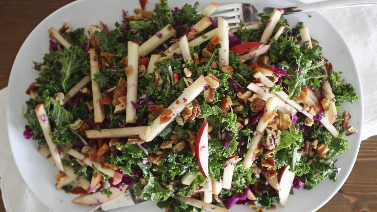 Kale, Apple and Pancetta Salad