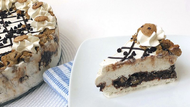 Chocolate Chip Cookie Dough Ice Cream Cake