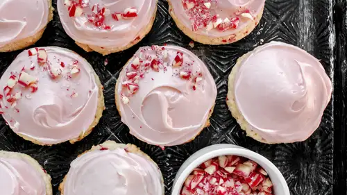 Peppermint Sugar Meltaway Cookies