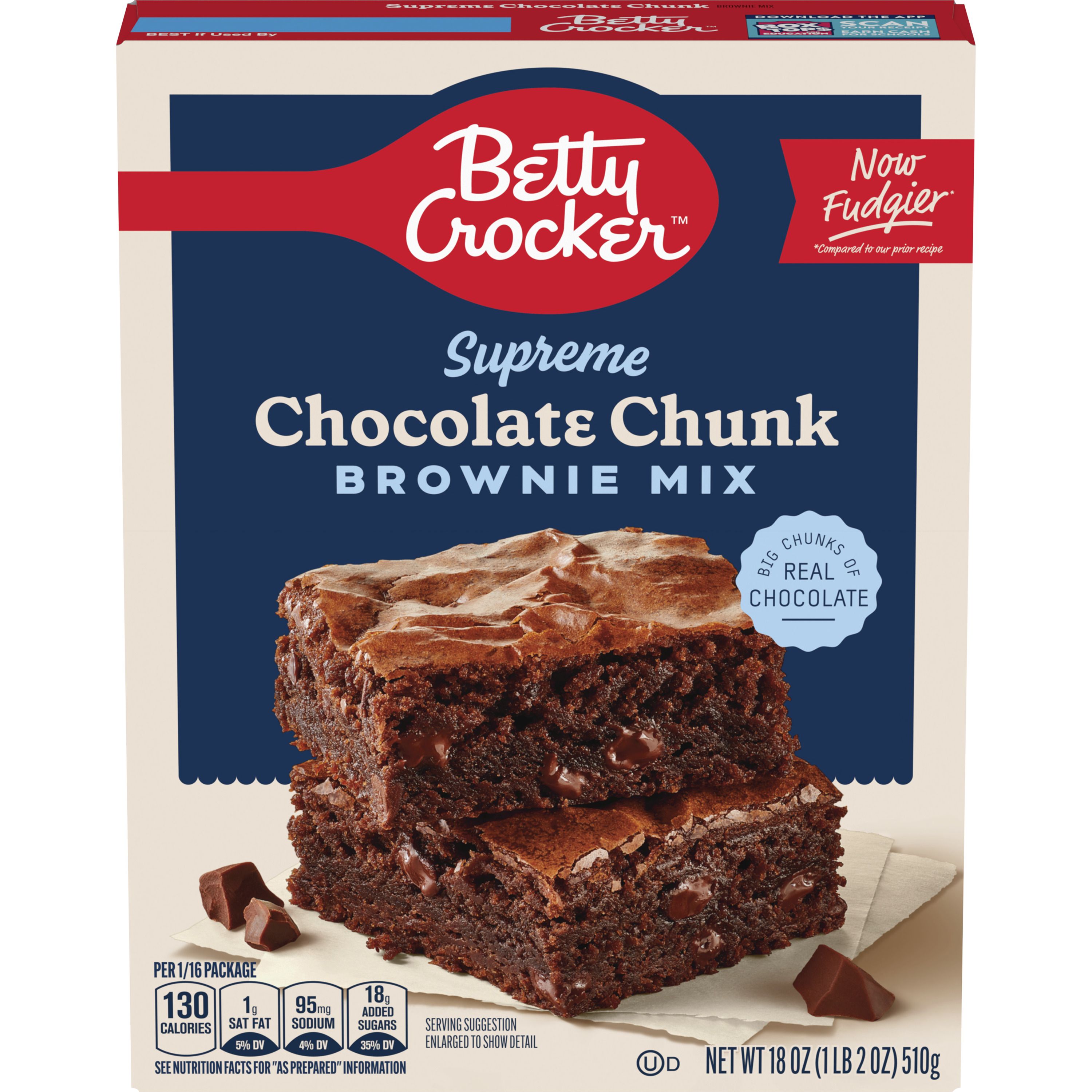 Betty Crocker™ Supreme Chocolate Chunk Brownie Mix - Front