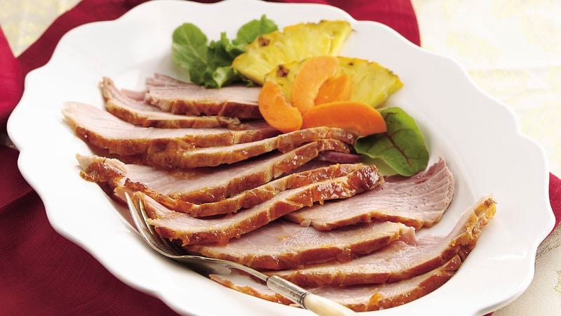Apricot-Bourbon Glazed Ham