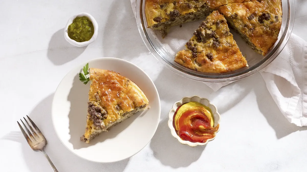 Gluten-Free Impossibly Easy Cheeseburger Pie