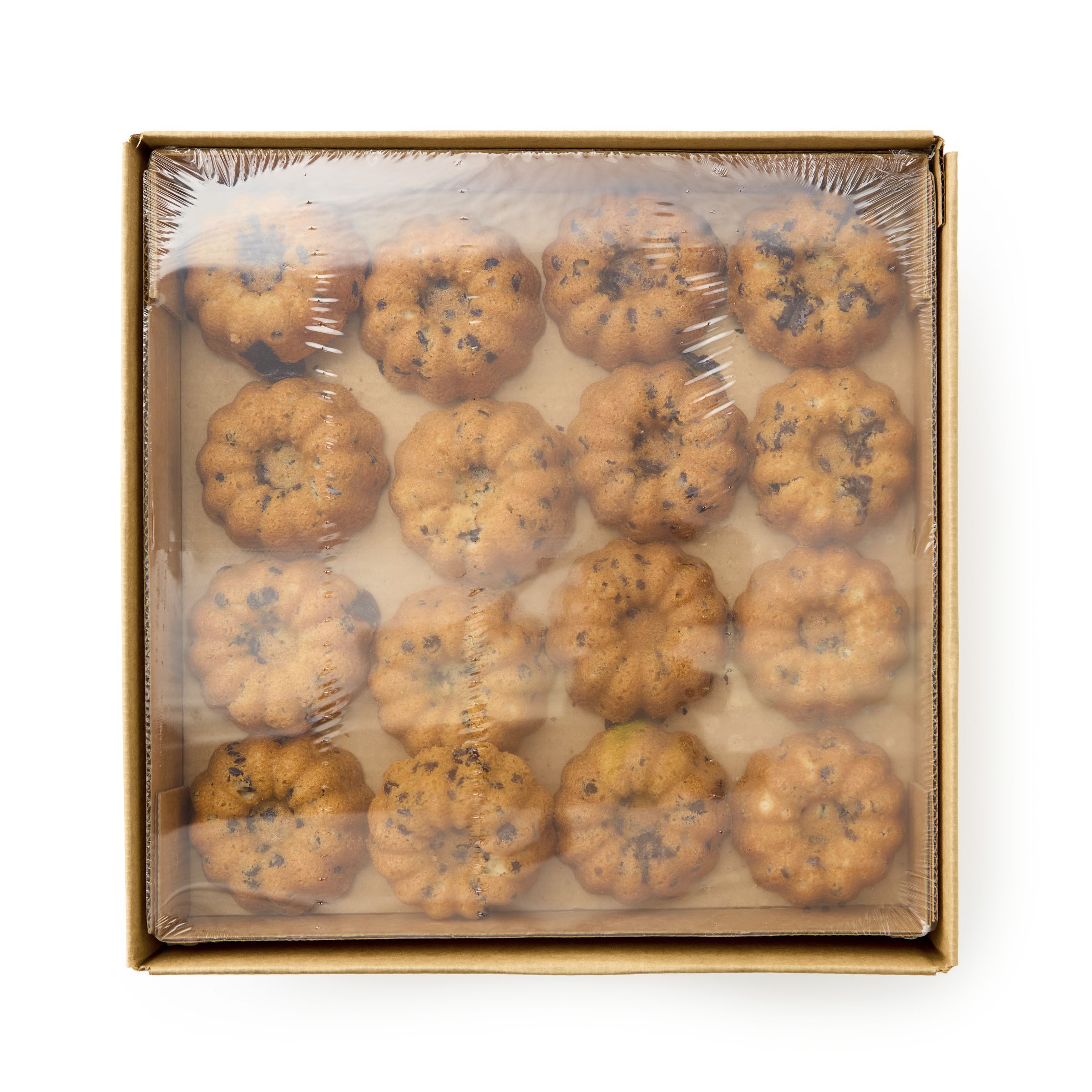  Open Case Pillsbury Frozen Baked Filled Bundt Muffin Bulk Chocolate Chip Fudge 48/2.5 oz