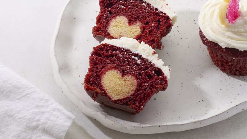 Surprise-Inside Valentine's Cupcakes Recipe | Betty Crocker