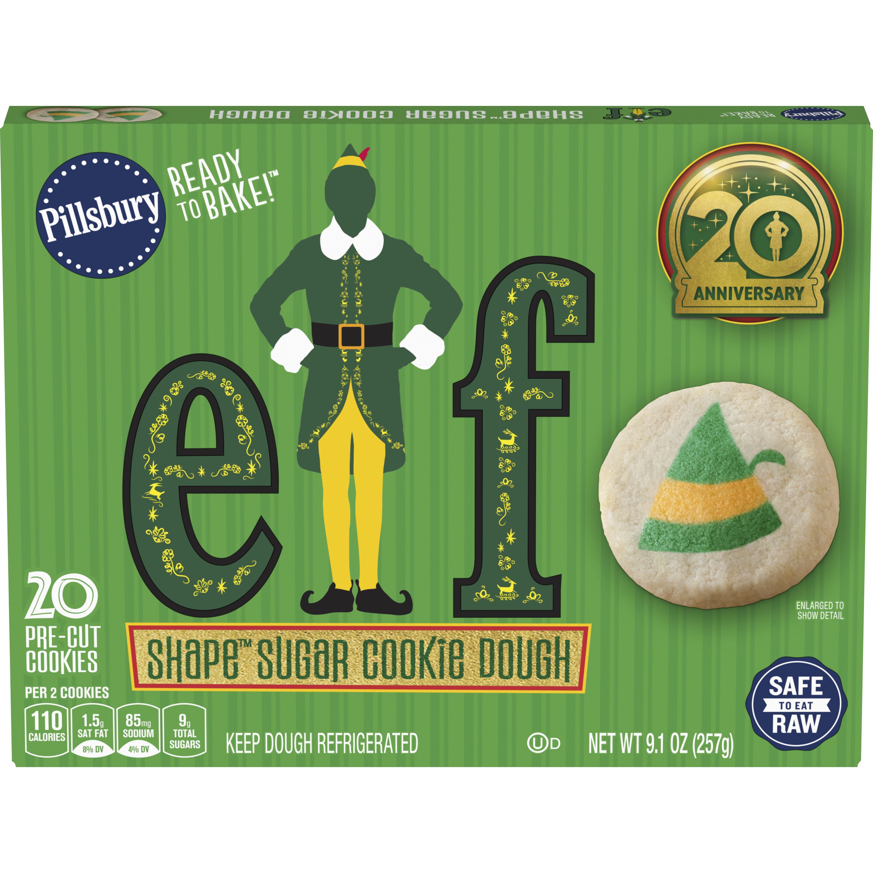 Pillsbury™ Shape™ Elf Sugar Cookie Dough - Front