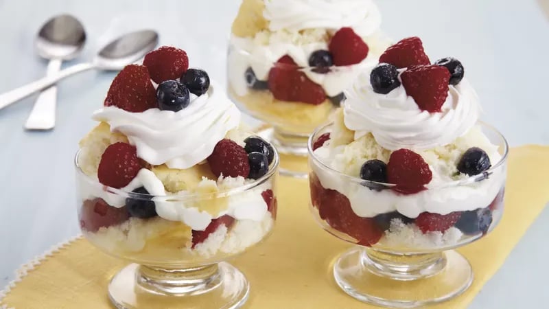 Three-Berry Trifle