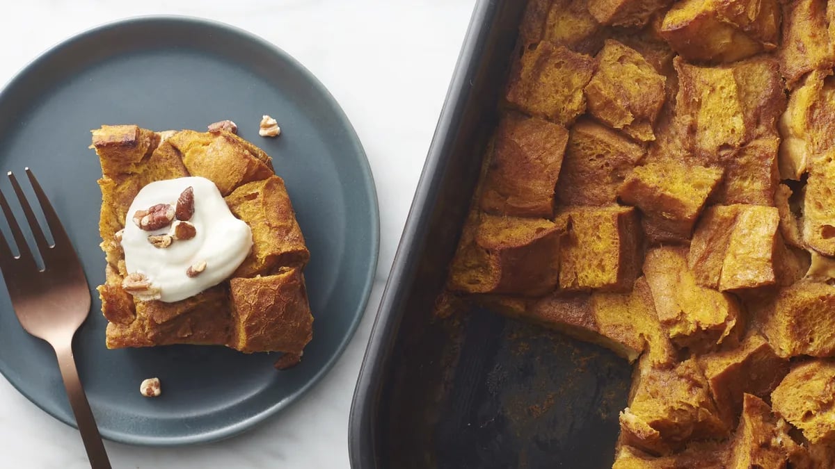 Overnight Pumpkin French Toast