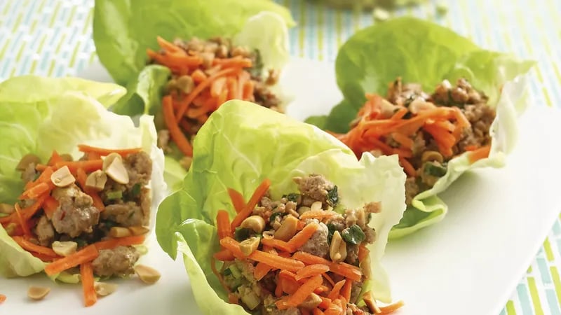 Thai Turkey Lettuce Wraps