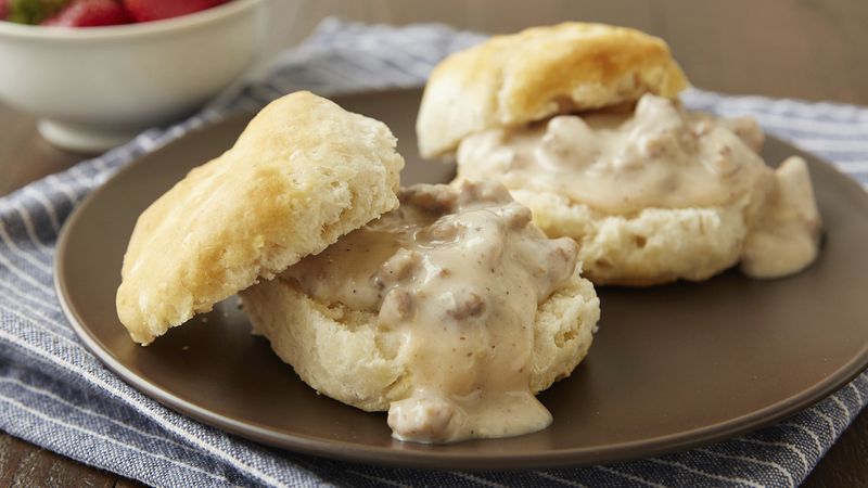 Easy Biscuits and Gravy for Two