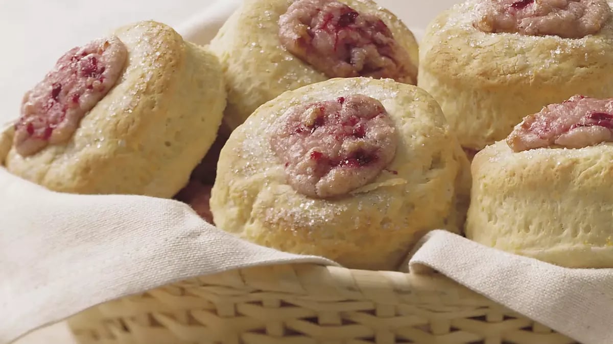 Strawberry-Cream Cheese Biscuits