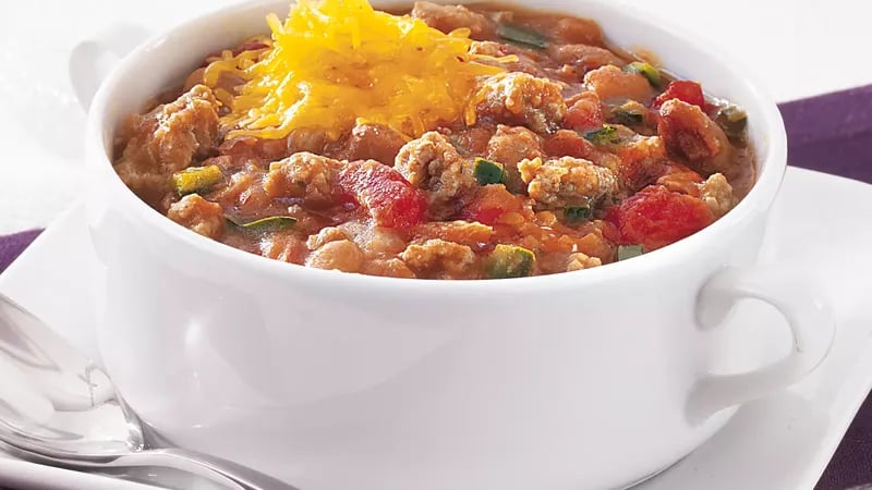 Spicy Chipotle Turkey Chili Recipe - BettyCrocker.com