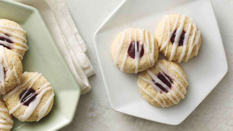 Raspberry Thumbprint Cookies