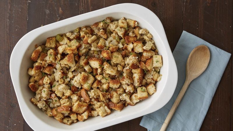 Best Easy-Bake Herbed Stuffing Recipe - How to Make Easy-Bake Herbed  Stuffing