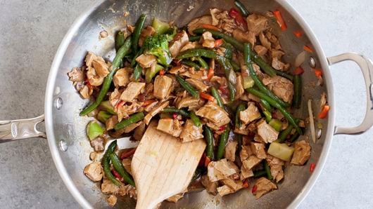 Teriyaki Chicken Stir Fry with GSI Camping Wok 