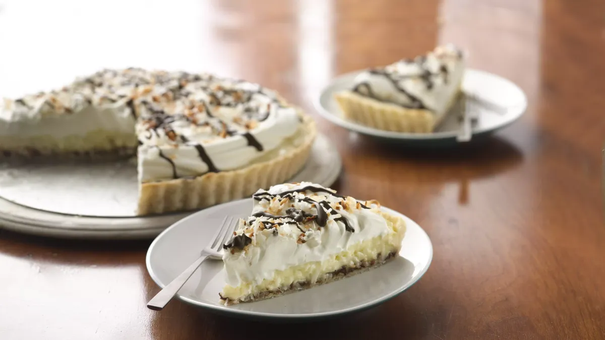 Black-Bottom Coconut Cream Tart