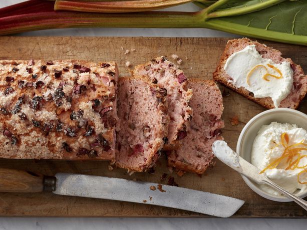 Rhubarb Bread with Hemp Hearts