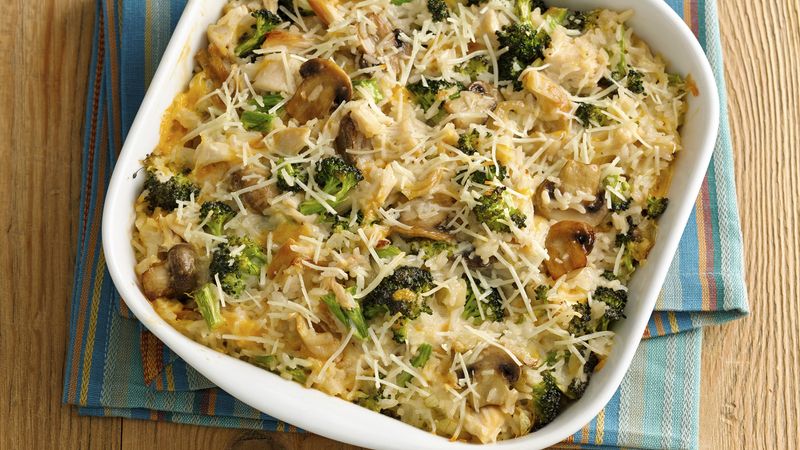 Cheesy Chicken, Broccoli and Rice Casserole Recipe - BettyCrocker.com