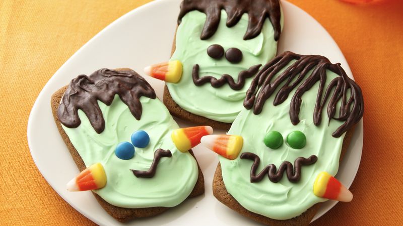 Ginger Frankenstein Cookies