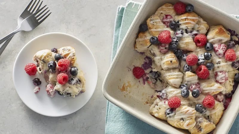 Berry-Cream Cheese Biscuit Bake