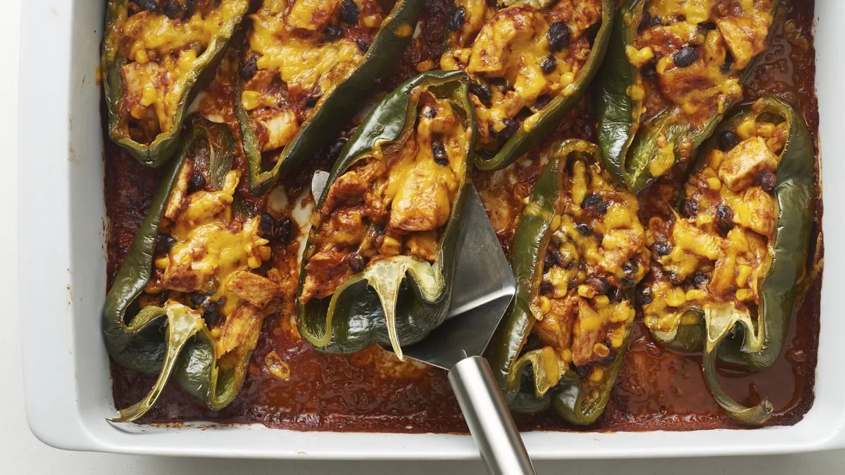 Stuffed Poblano Peppers