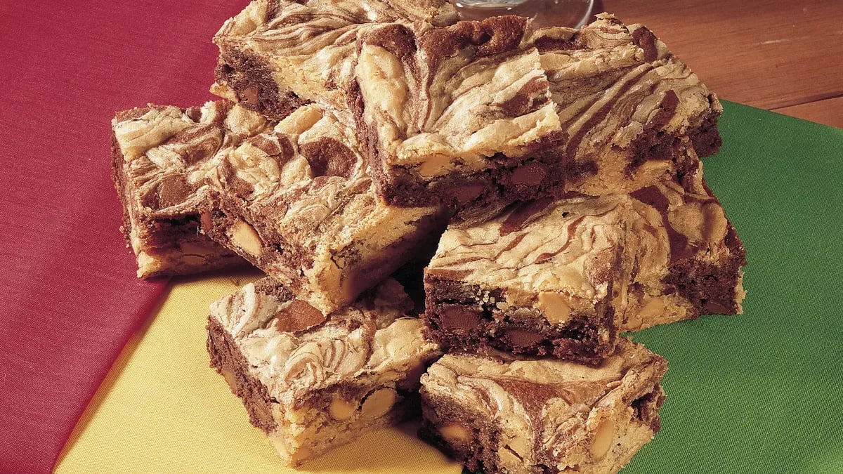 Peanut Butter Swirl Brownies