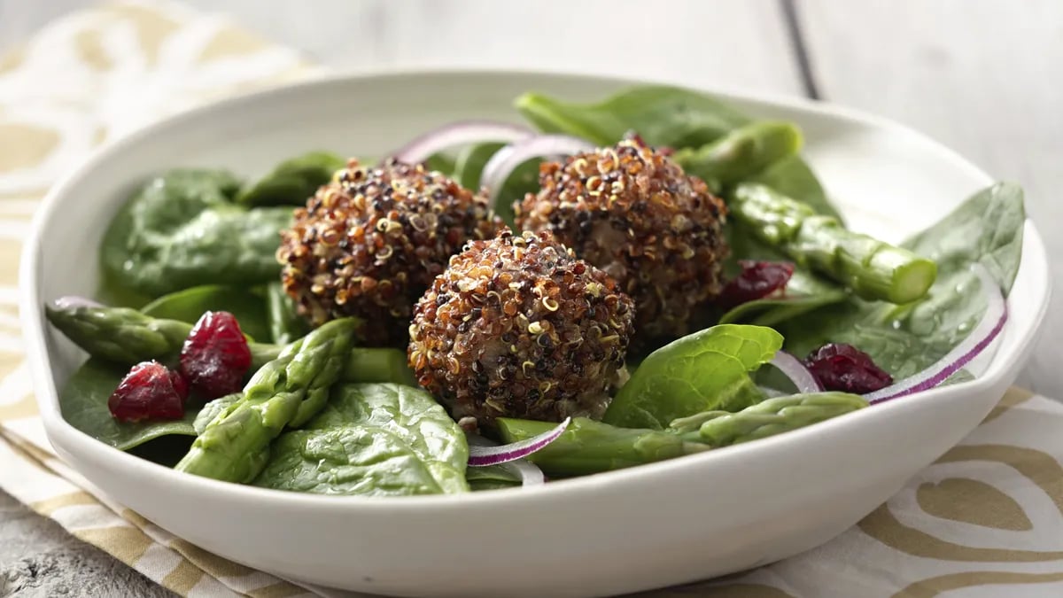 Quinoa Wrapped Meatballs