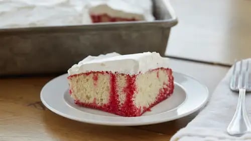 Raspberry Poke Cake