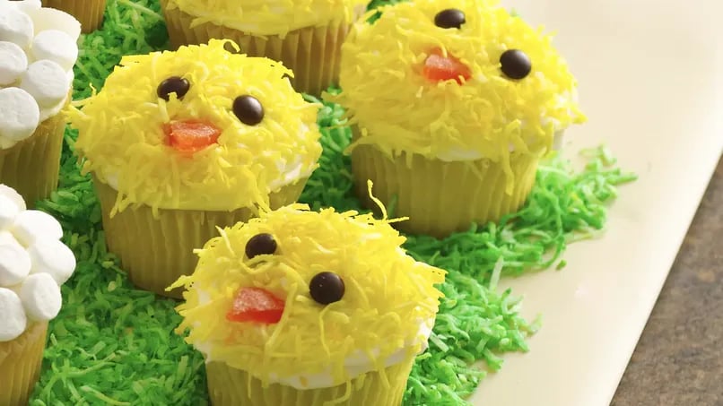 Easter Chicks Cupcakes