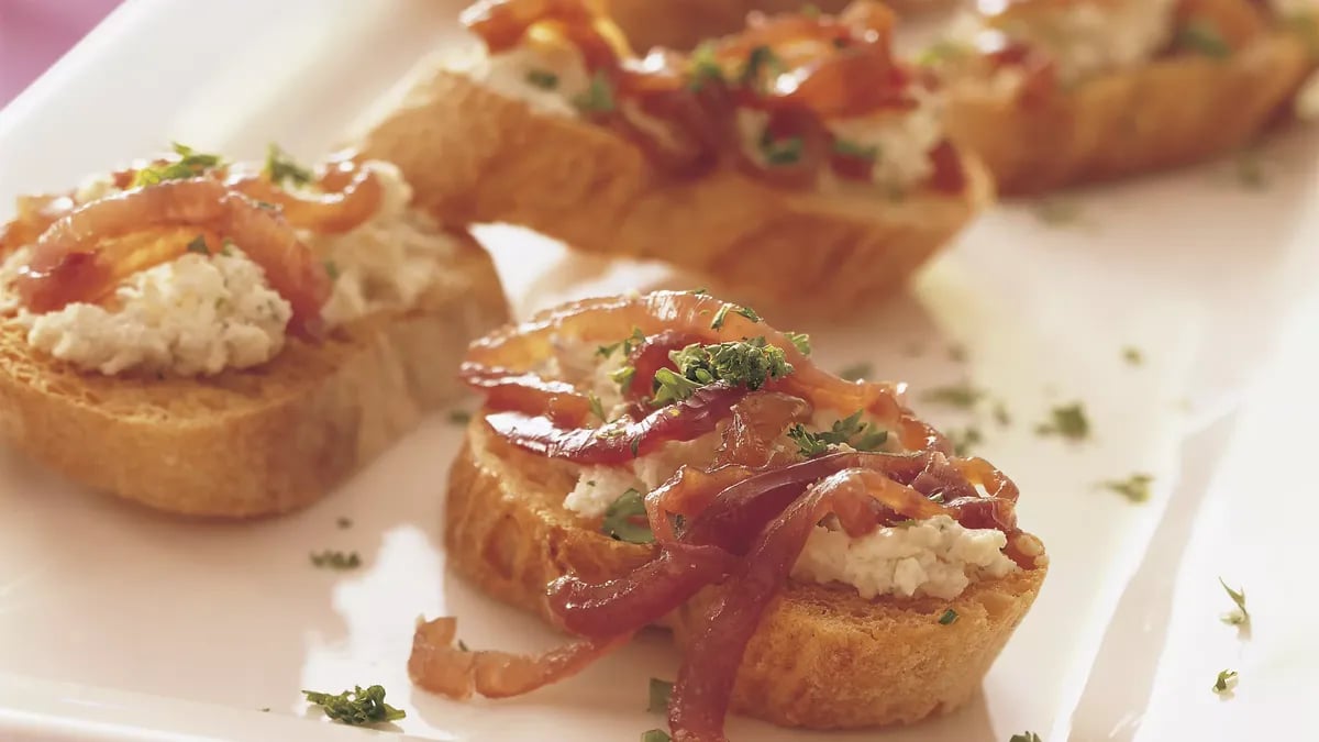 Caramelized-Onion Bruschetta