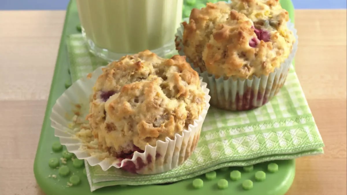 Sunny Lemon-Raspberry Muffins