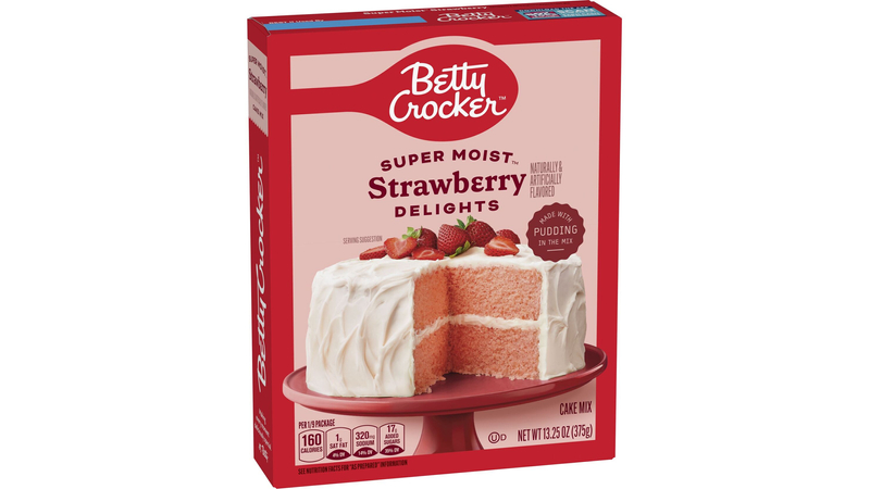 Betty Crocker Super Moist ケーキミックス Betty Crocker Delights Super Moist Strawberry Cake Mix, 13.25 oz