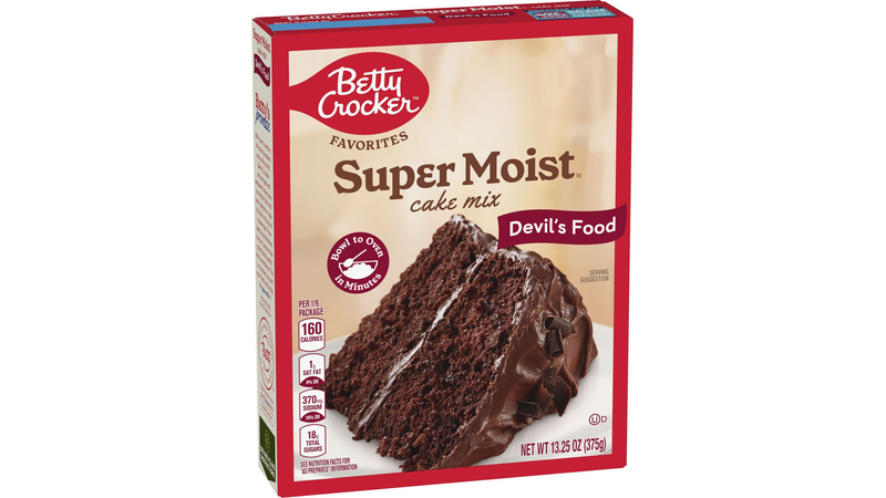 Betty Crocker Favorites Super Moist Devil’s Food Cake Mix, 13.25 oz ...