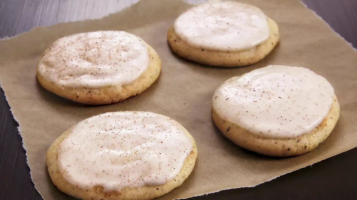 Chai Tea Eggnog Cookies