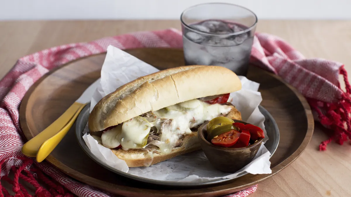 Tangy Slow-Cooker Pickled Pepper Pork Melts