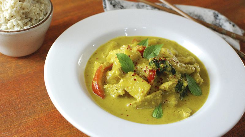 Spicy Pineapple Chicken Curry