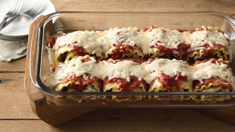 Make-Ahead Meat-Lovers' Lasagna Rolls