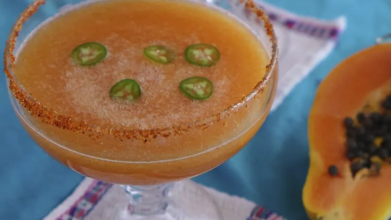 Spicy Papaya Margarita