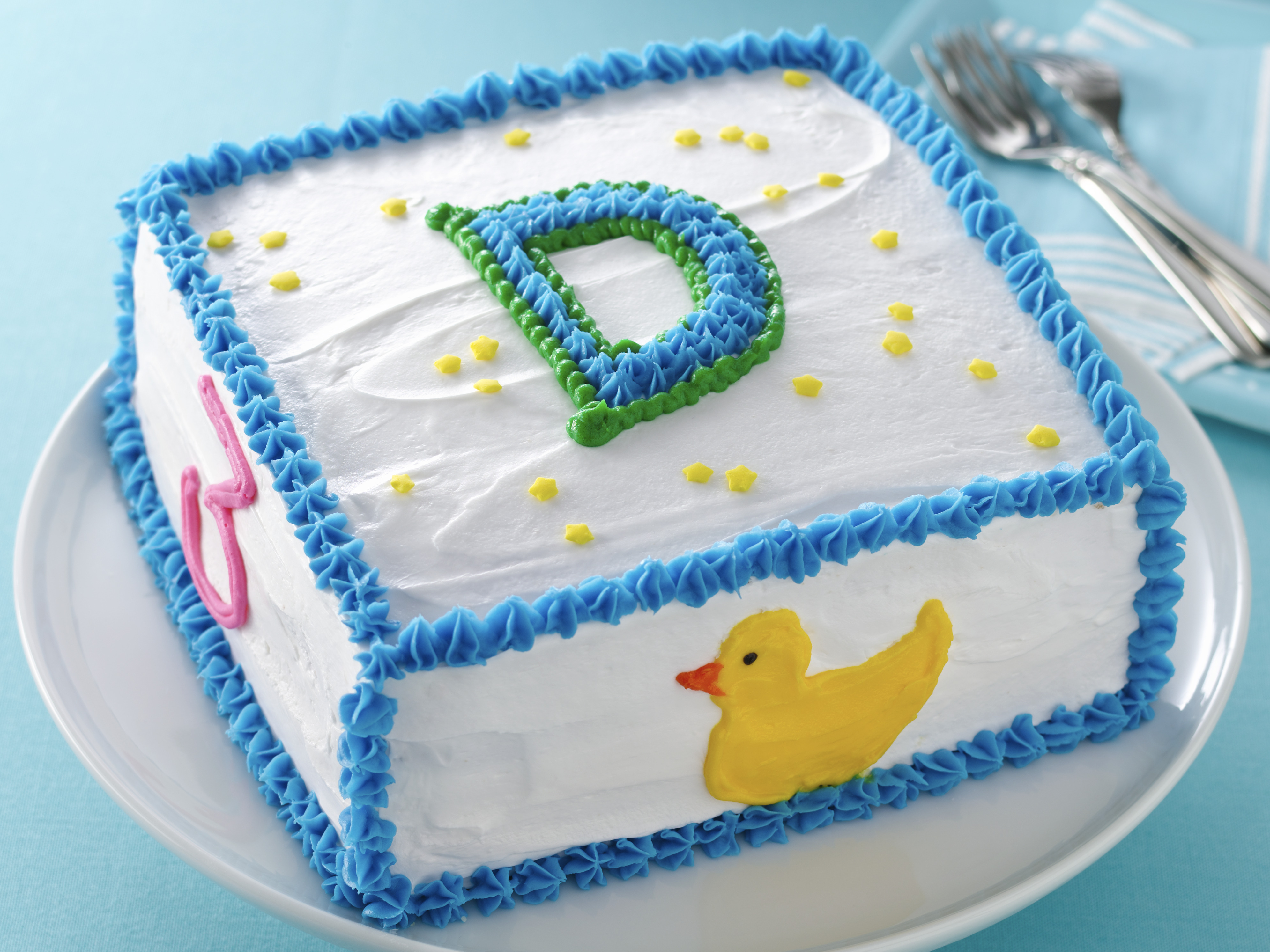 Owl Baby Shower Block Cake | for cake sake blog