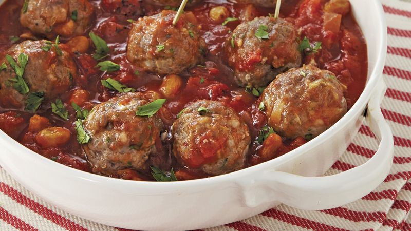 Slow-Cooker Meatballs in Tomato Chutney