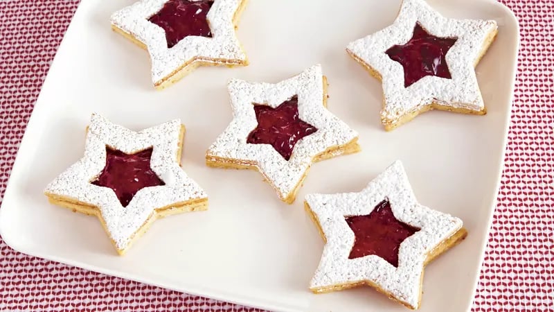Linzer Star Christmas Cookies