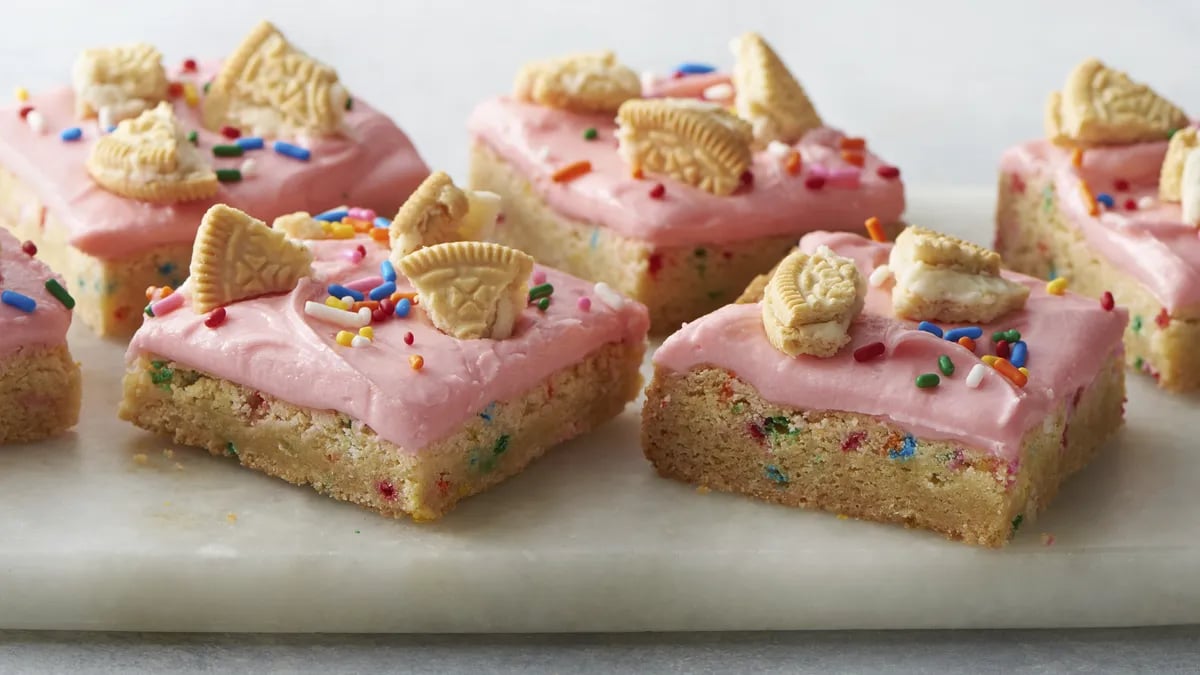 Birthday Cake Cookie Bars