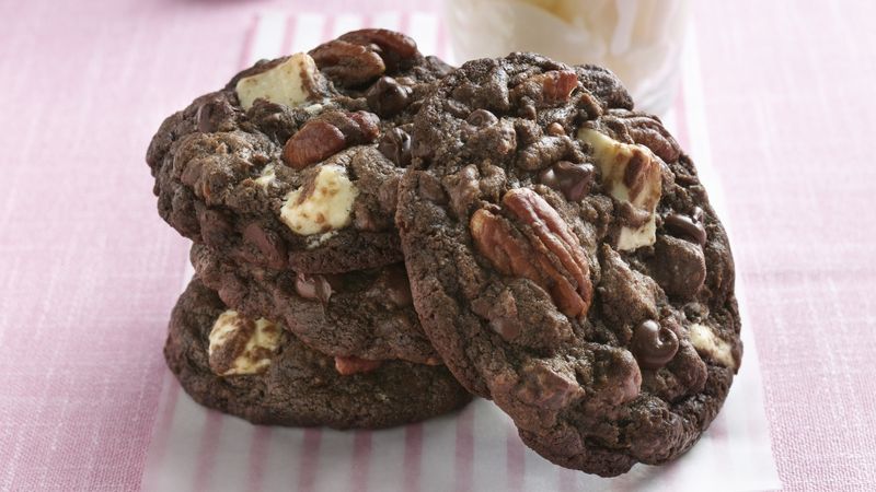Outrageous Double Chocolate-White Chocolate Chunk Cookies