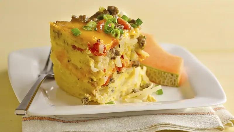 Skinny Slow-Cooker Sausage Breakfast Casserole