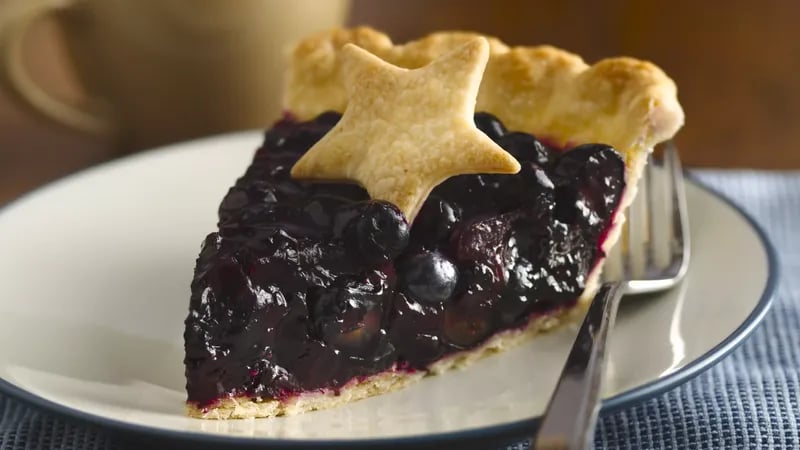 Fresh Blueberry Pie