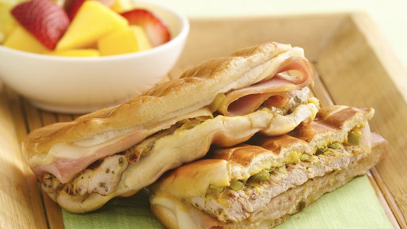 Grilled Cuban Pork Pressed Sandwiches