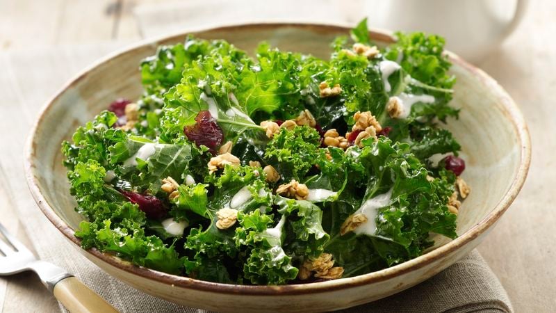 Kale Salad with Tangy Yogurt Dressing – The Travel Bite