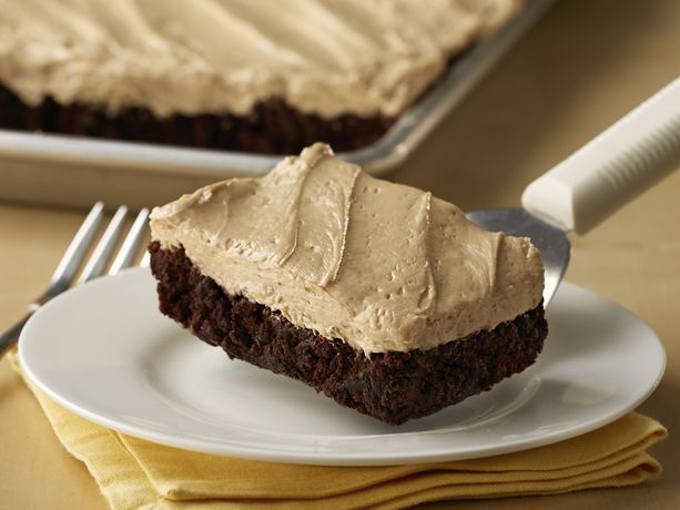 Brown Ale Brownies with Coffee Cream Icing