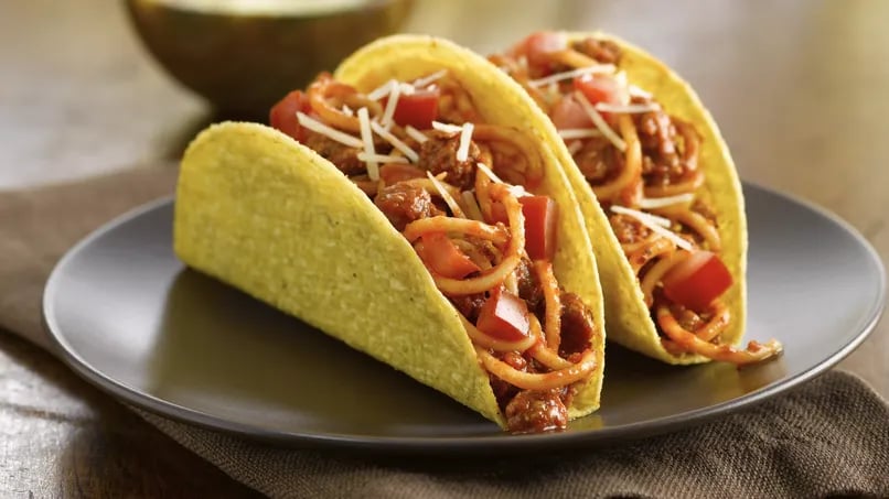 Fiesta Spaghetti Tacos