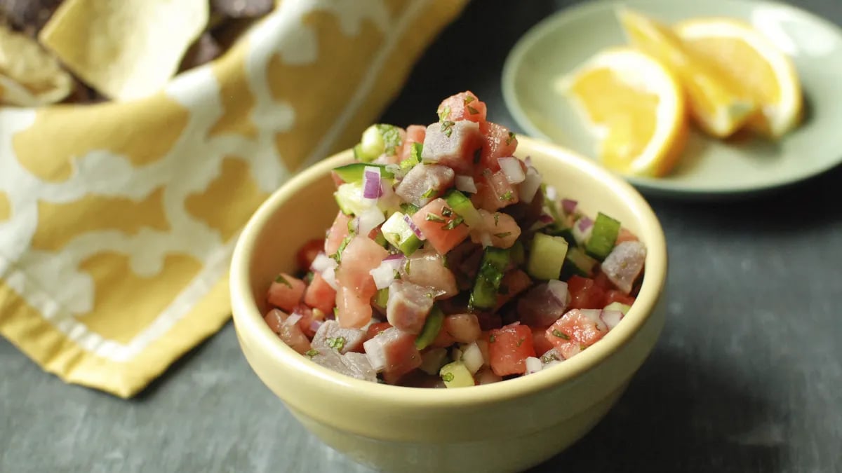 Watermelon Tuna Ceviche