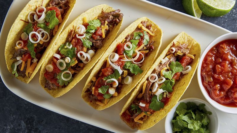 Slow-Cooker Shredded Beef Tacos